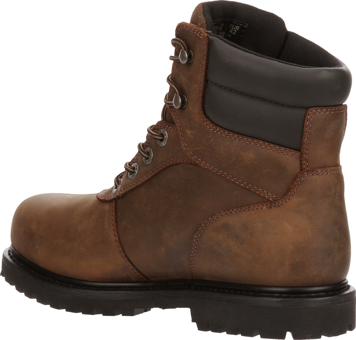 steel toe lace up work boots