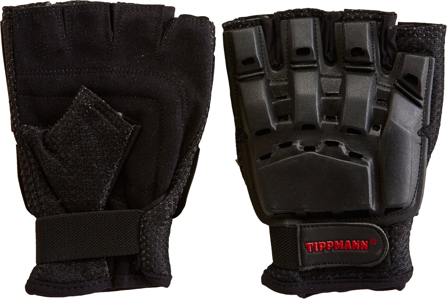Tippmann Adults' Armored Fingerless Paintball Gloves Academy