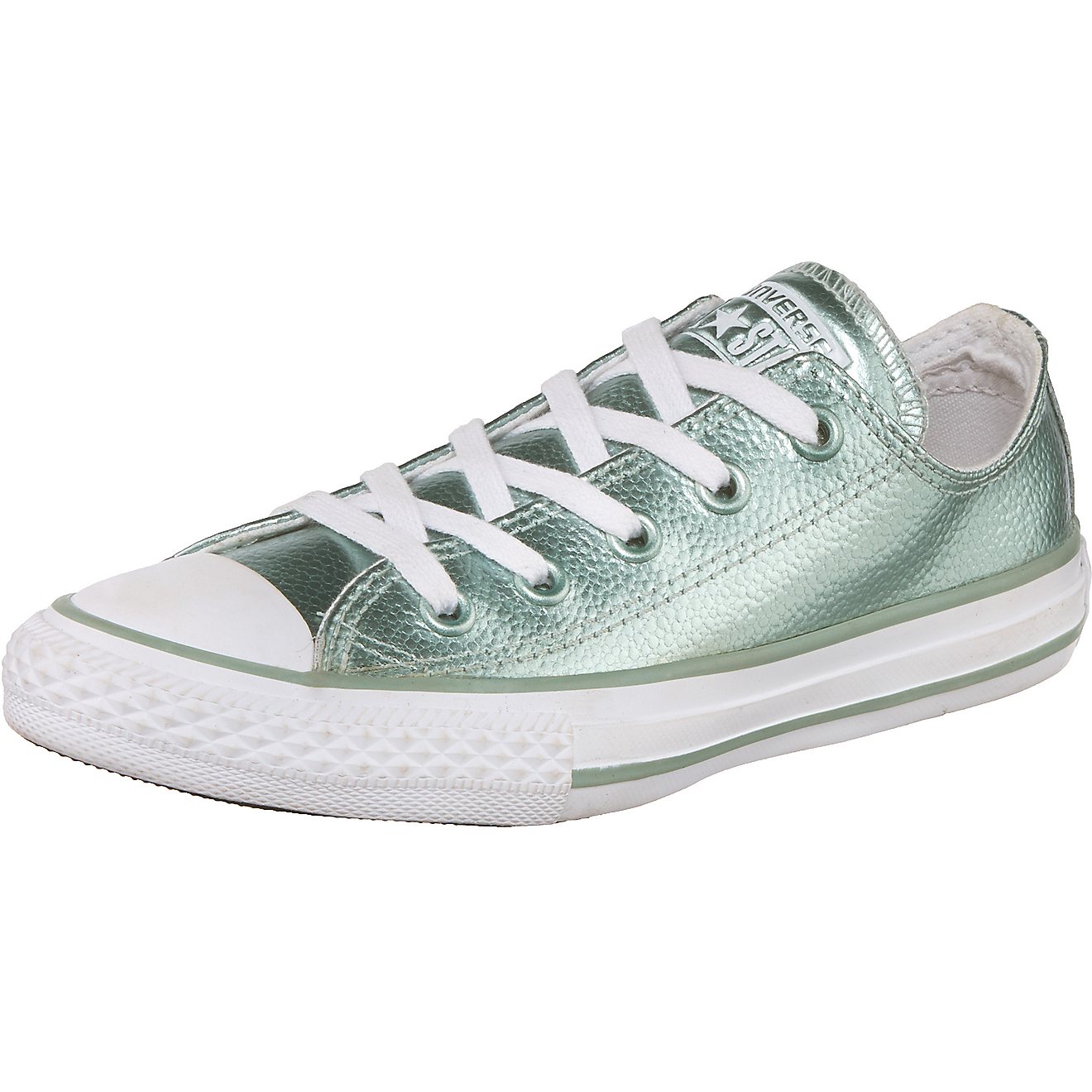 Converse Girls' Chuck Taylor All Star Stingray Metallic Low-Top Shoes                                                            - view number 2