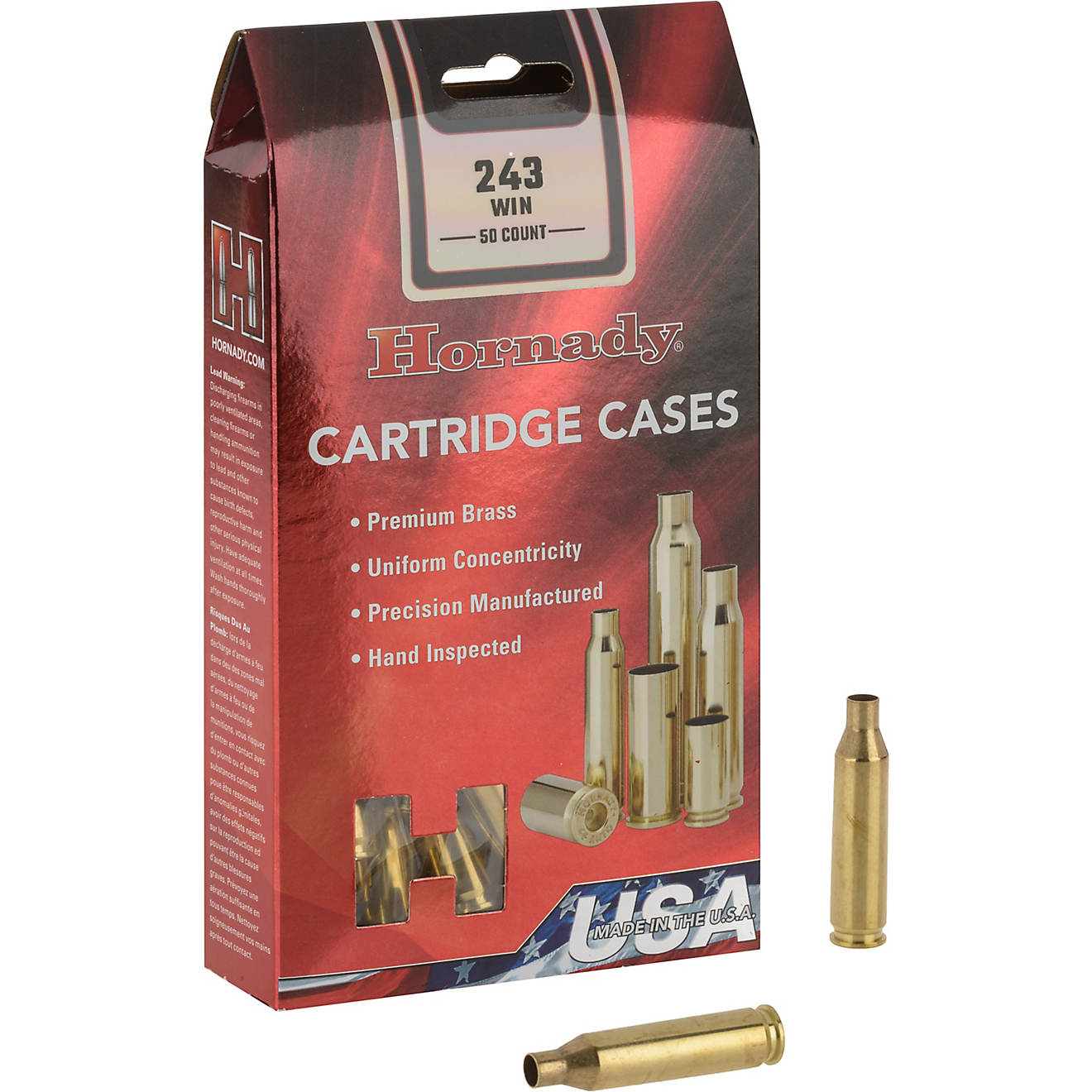Hornady .243 Winchester Unprimed Cases                                                                                           - view number 1
