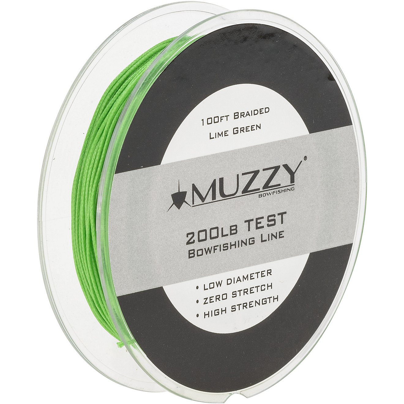 Muzzy 1078 Lime Green Braided 200lb Bowfishing Line for sale online 