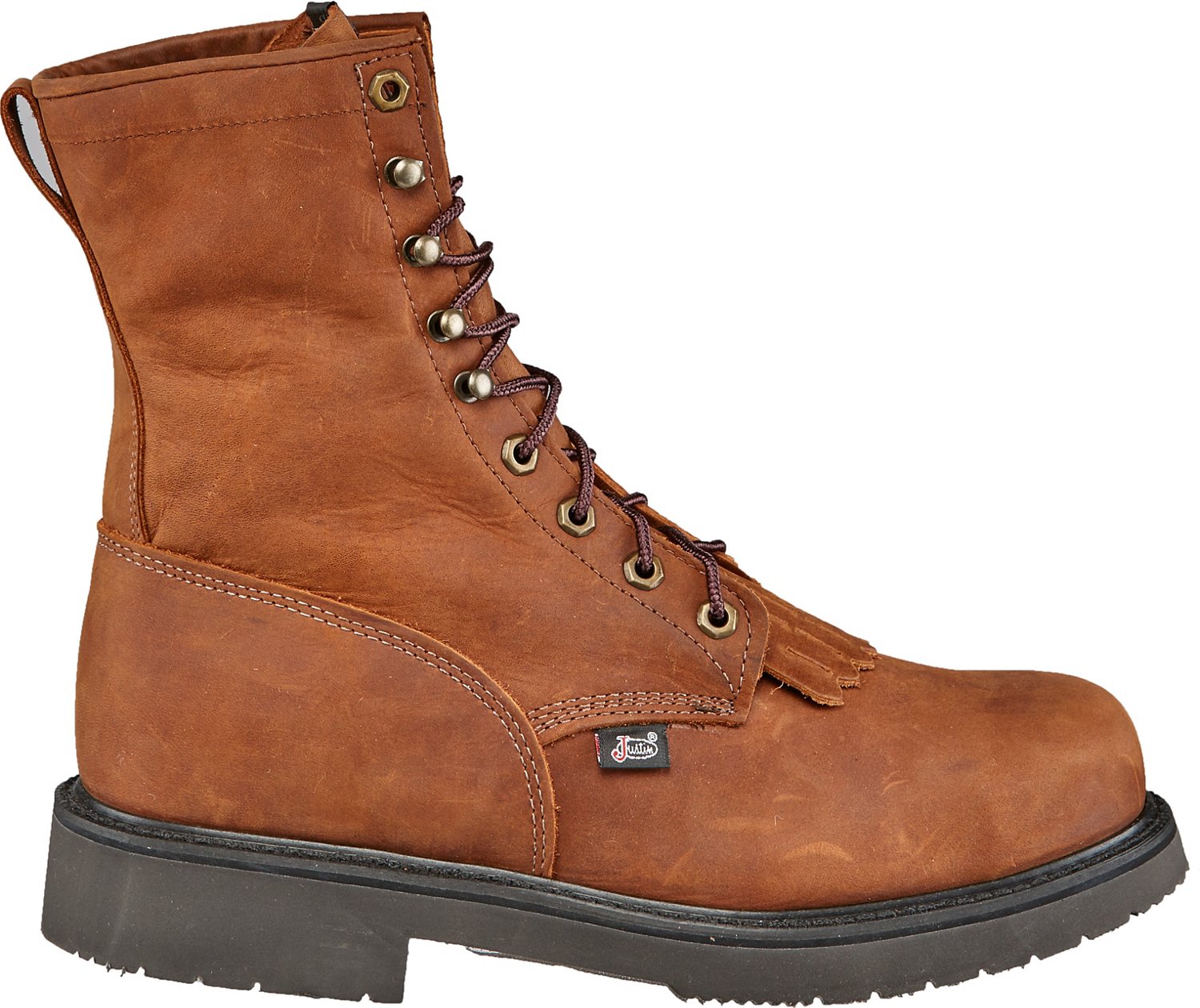steel toe lace up rubber boots