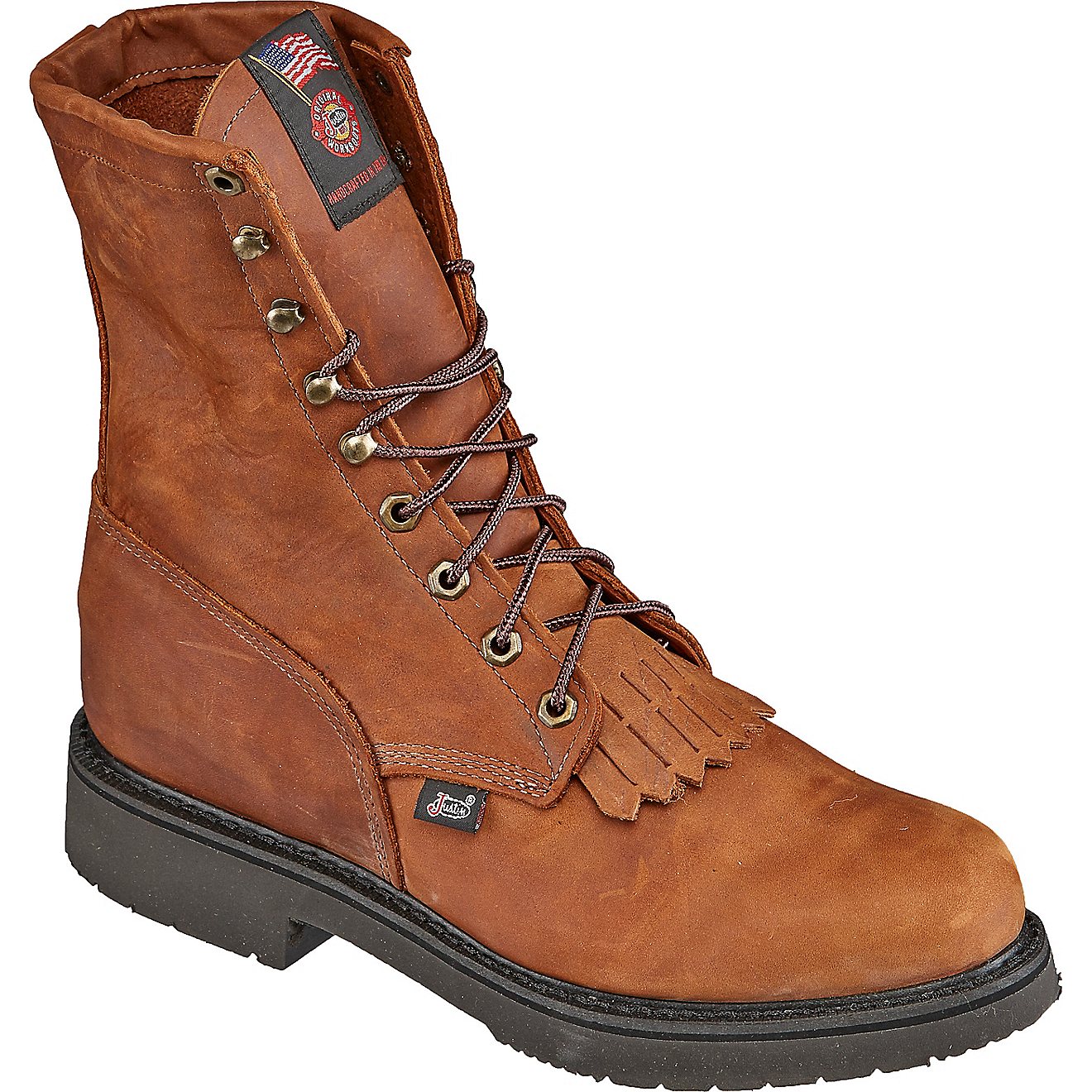 Justin Men's Aged Bark EH Lace Up Work Boots                                                                                     - view number 2