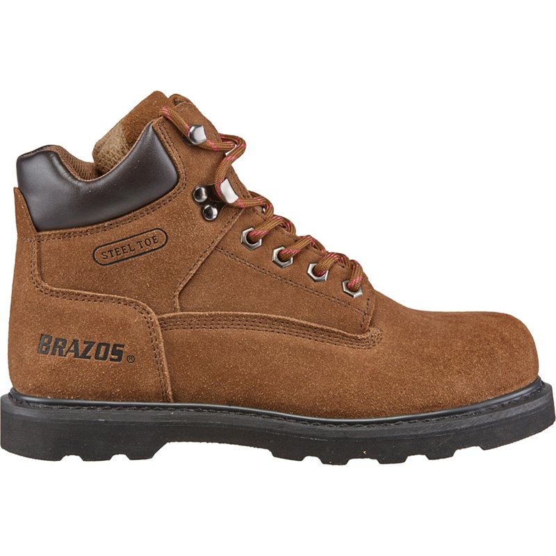 Brazosbrazos Women S Tradesman Steel Toe Lace Up Work Boots Brown 7 5 Women S Work Boots At Academy Sports Dailymail