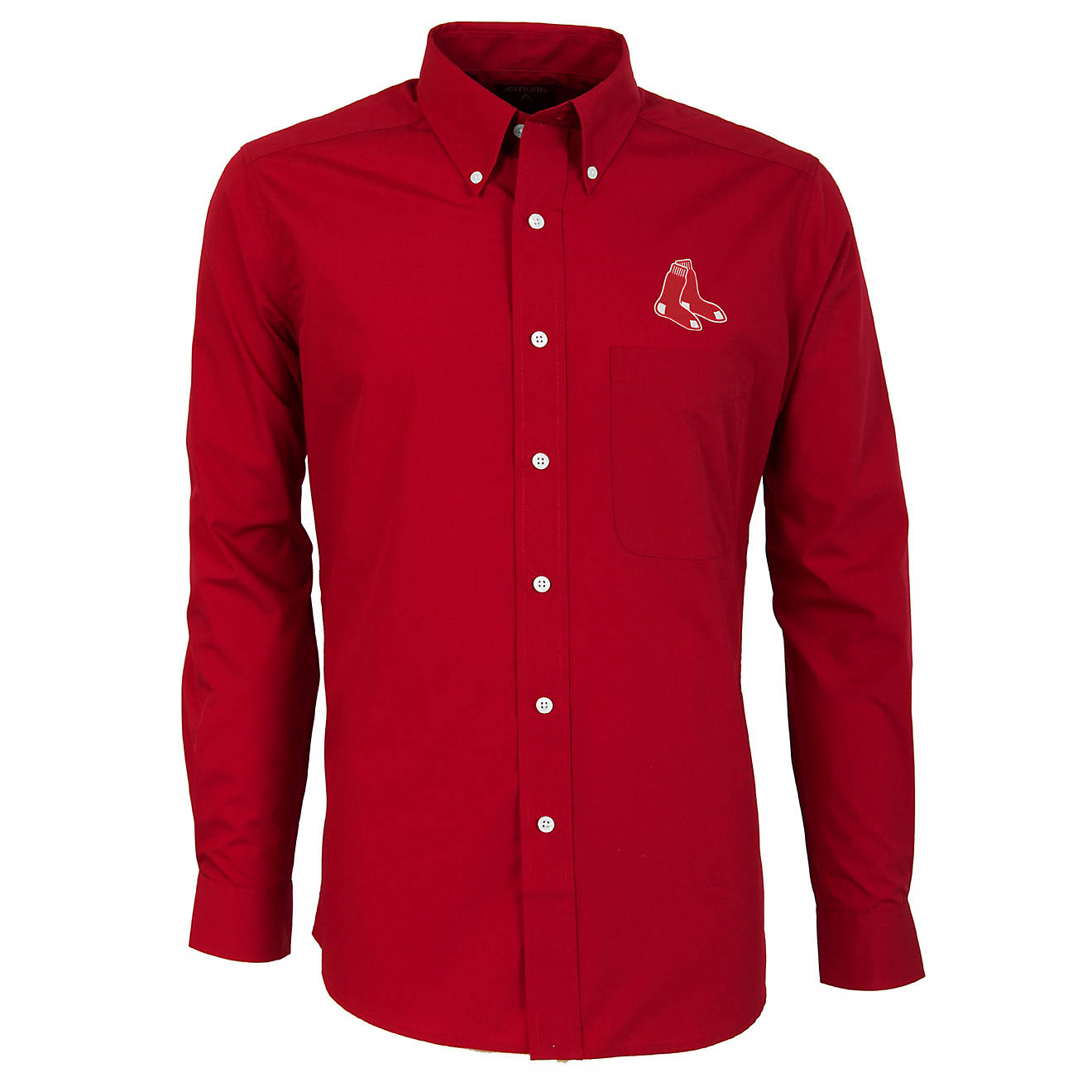Antigua Men's Boston Red Sox Dynasty Long Sleeve Button Down Shirt                                                               - view number 1