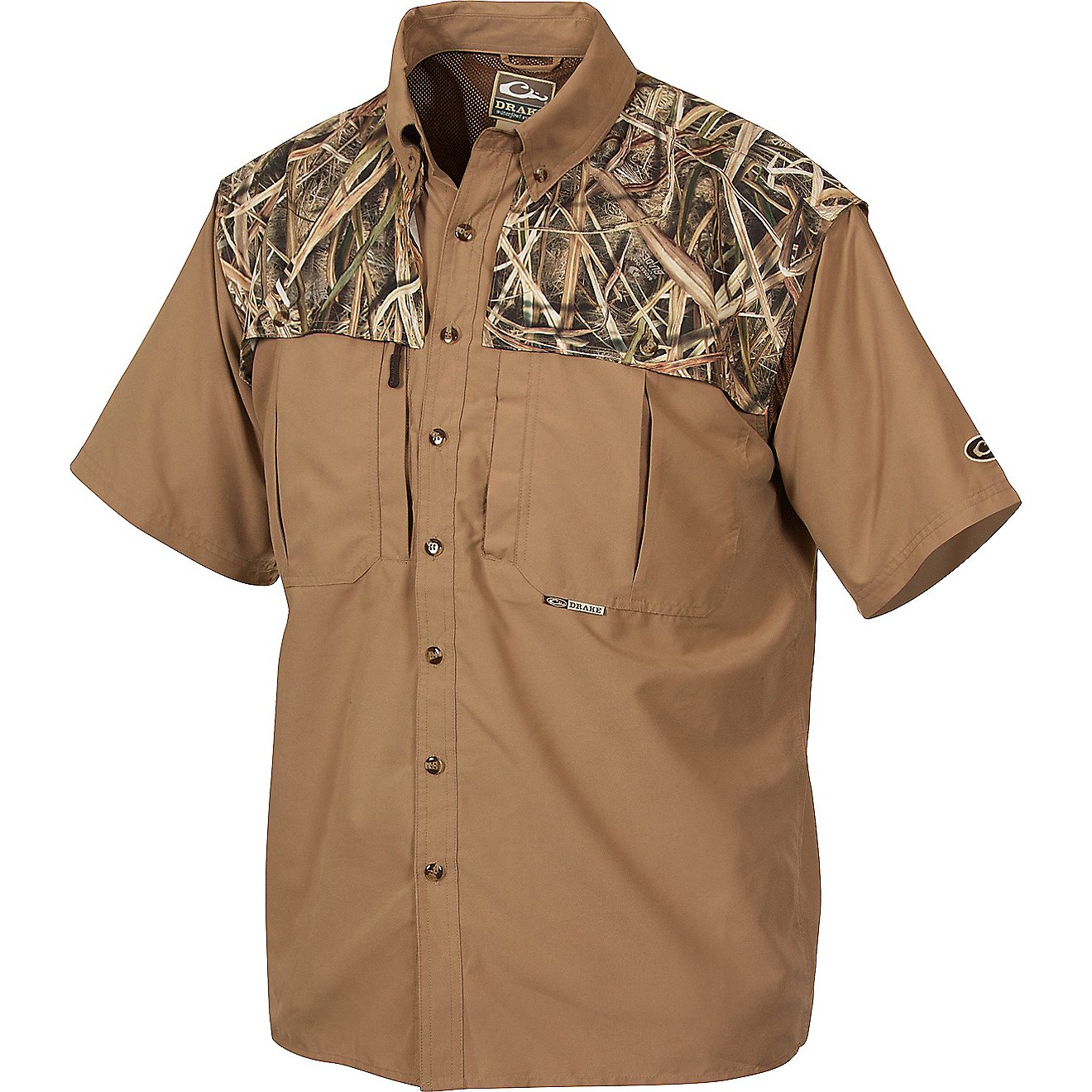 Drake Waterfowl Men's 2-Tone Vented Wingshooter's Short Sleeve Shirt                                                             - view number 1
