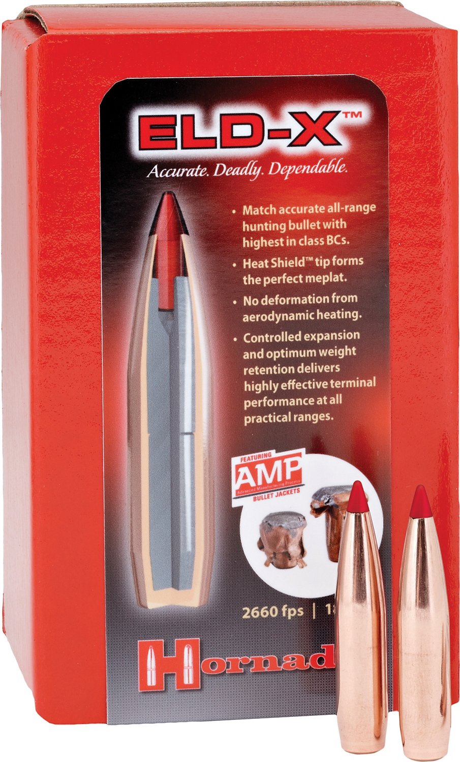 Hornady .30/.308 178Grain ELDX Rifle Bullets Academy