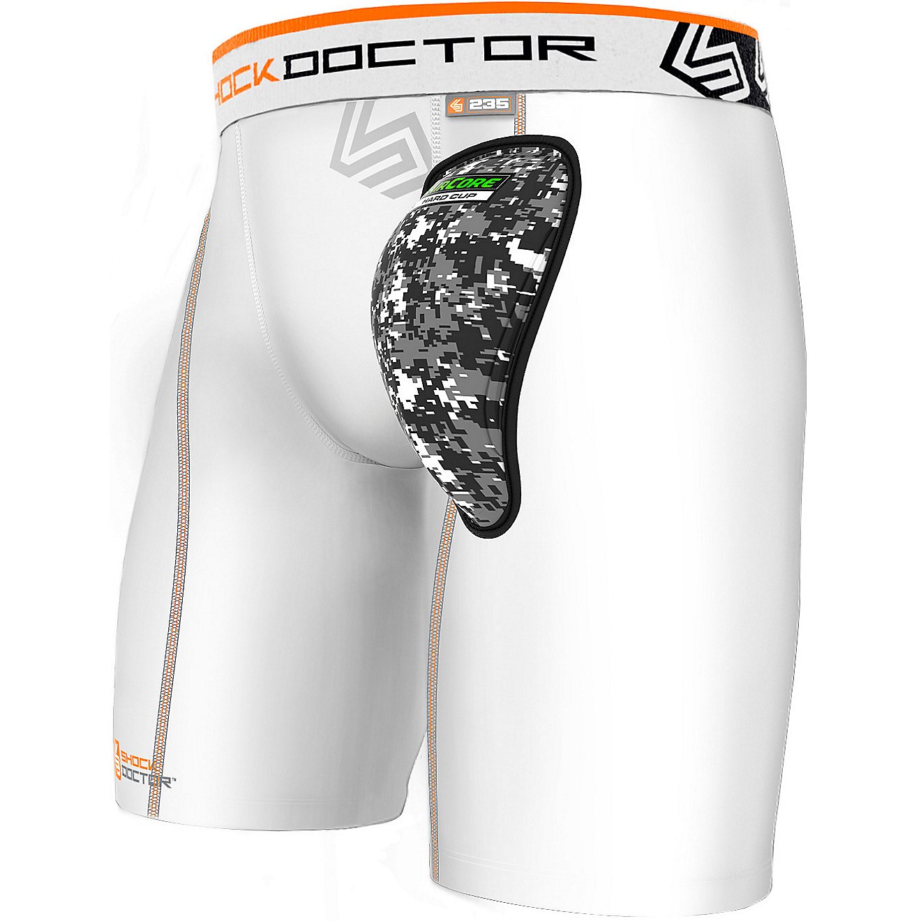 Shock Doctor Boys' Compression Short with AirCore Hard Cup                                                                       - view number 1