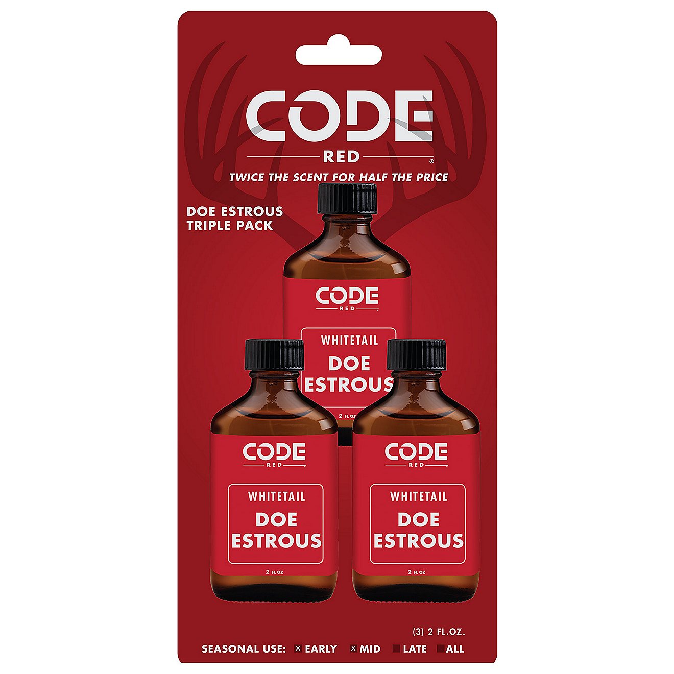 Code Red 2 oz. Whitetail Doe Estrous Urine 3-Pack                                                                                - view number 2