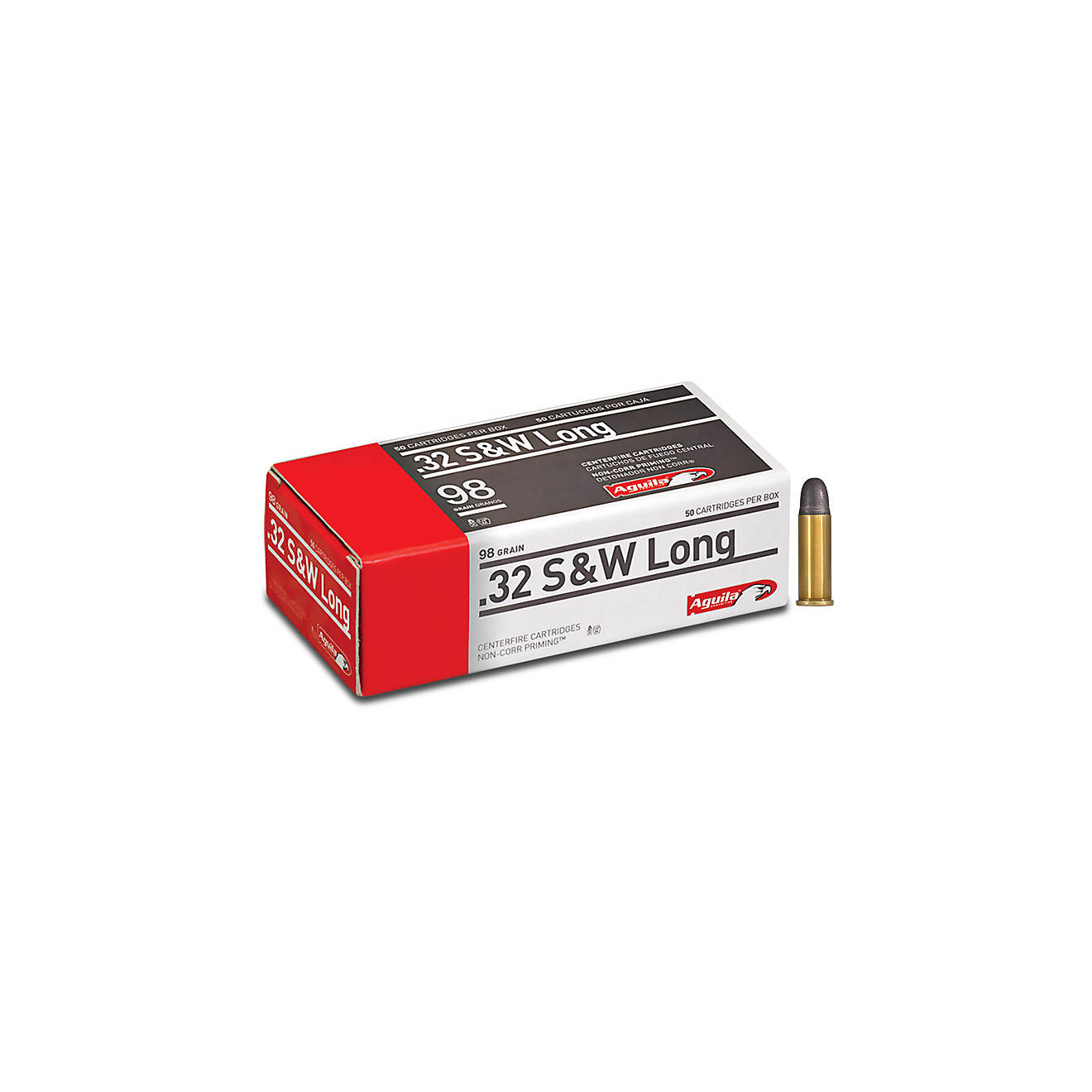Aguila Ammunition .32 S&W Long 98-Grain Centerfire Ammunition - 50 Rounds                                                        - view number 1