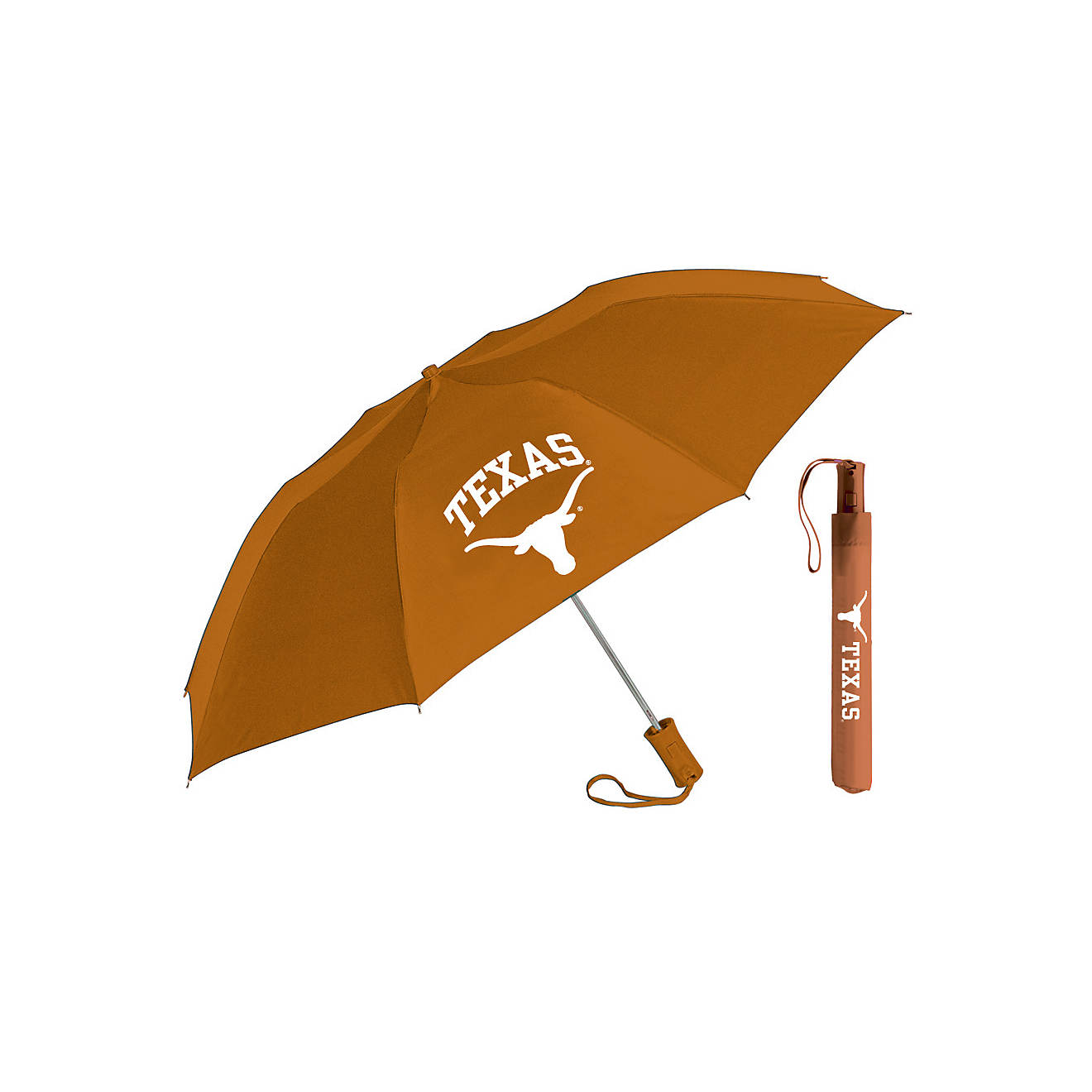 Storm Duds Adults' University of Texas Automatic Folding Umbrella                                                                - view number 1
