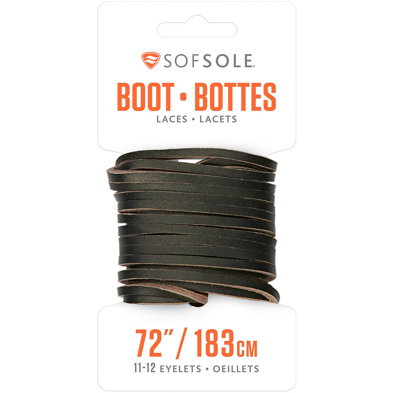 Sof Sole™ Natural Raw Leather 72" Boot Laces                                                                                   - view number 1
