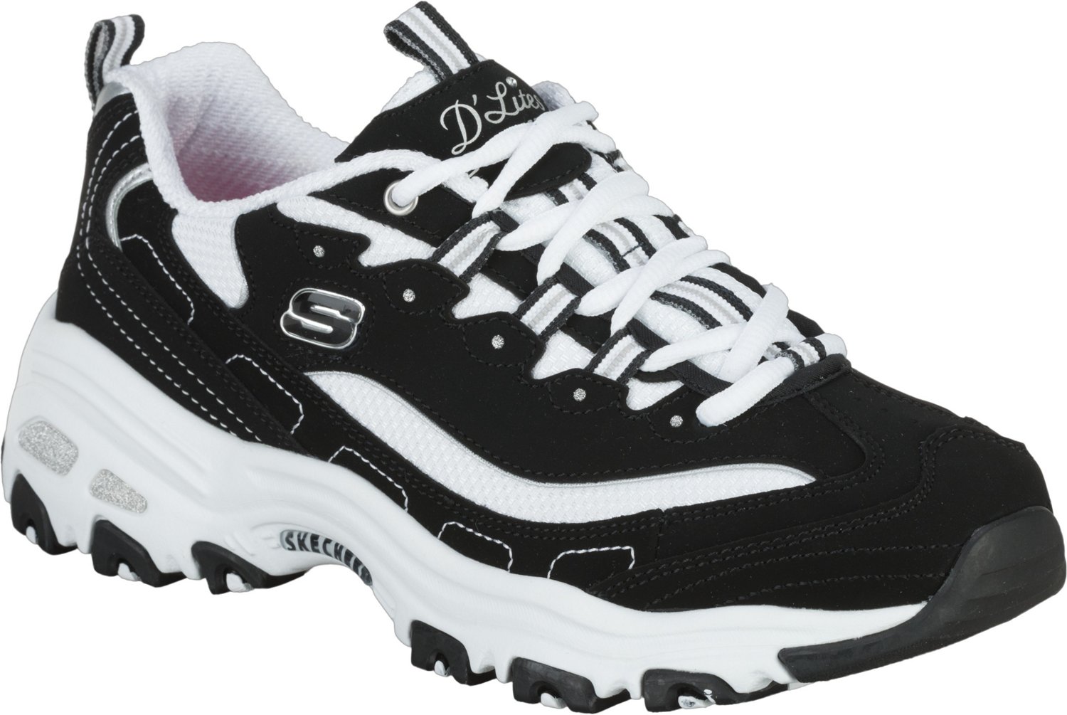 SKECHERS Women's D'Lites Biggest Fan Shoes Academy