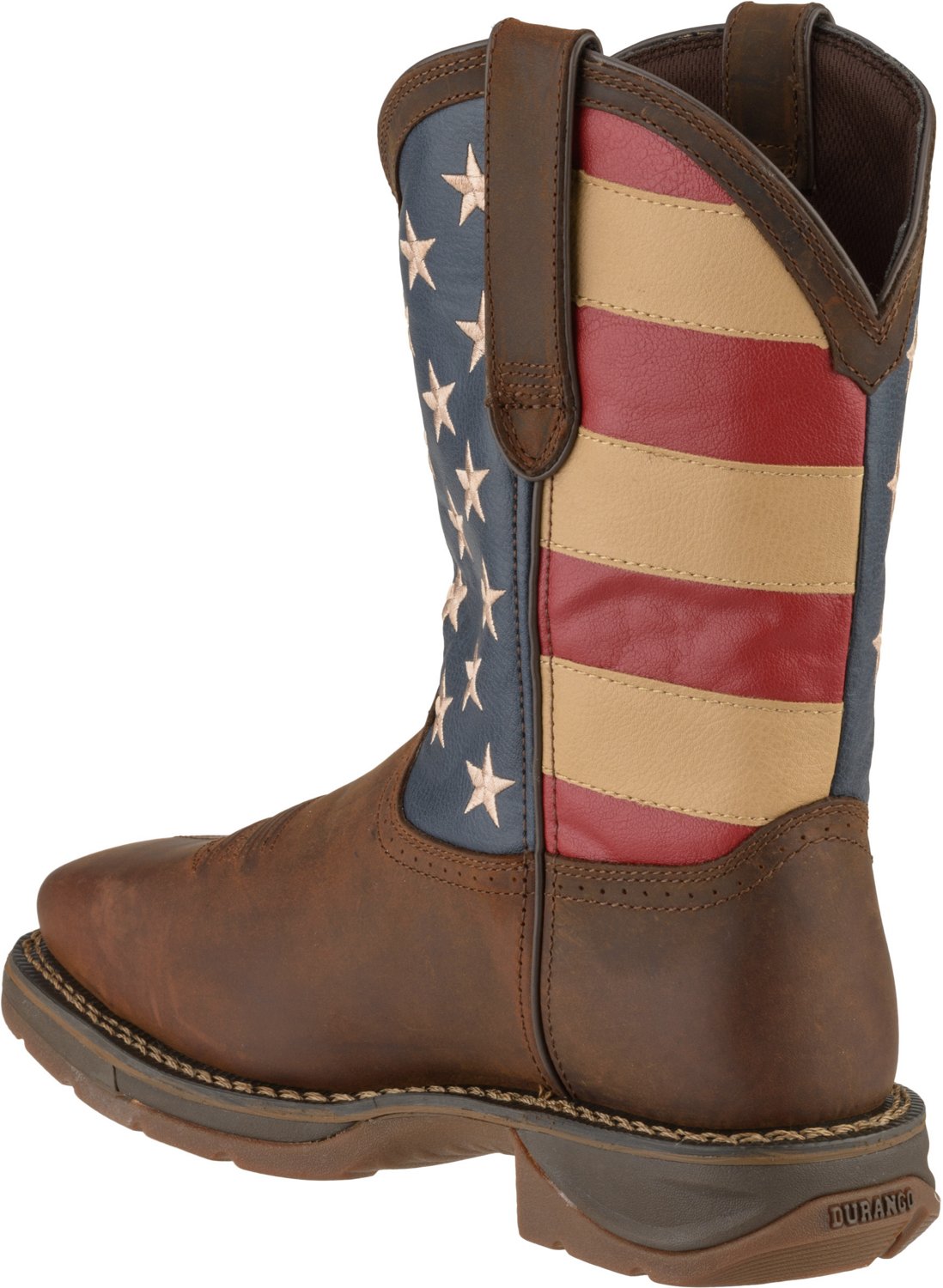 men's composite toe ripped flag western work boots