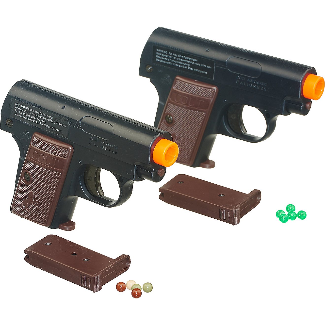 Soft Air USA Colt 25 6mm Caliber Spring Airsoft Pistols 2-Pack                                                                   - view number 1