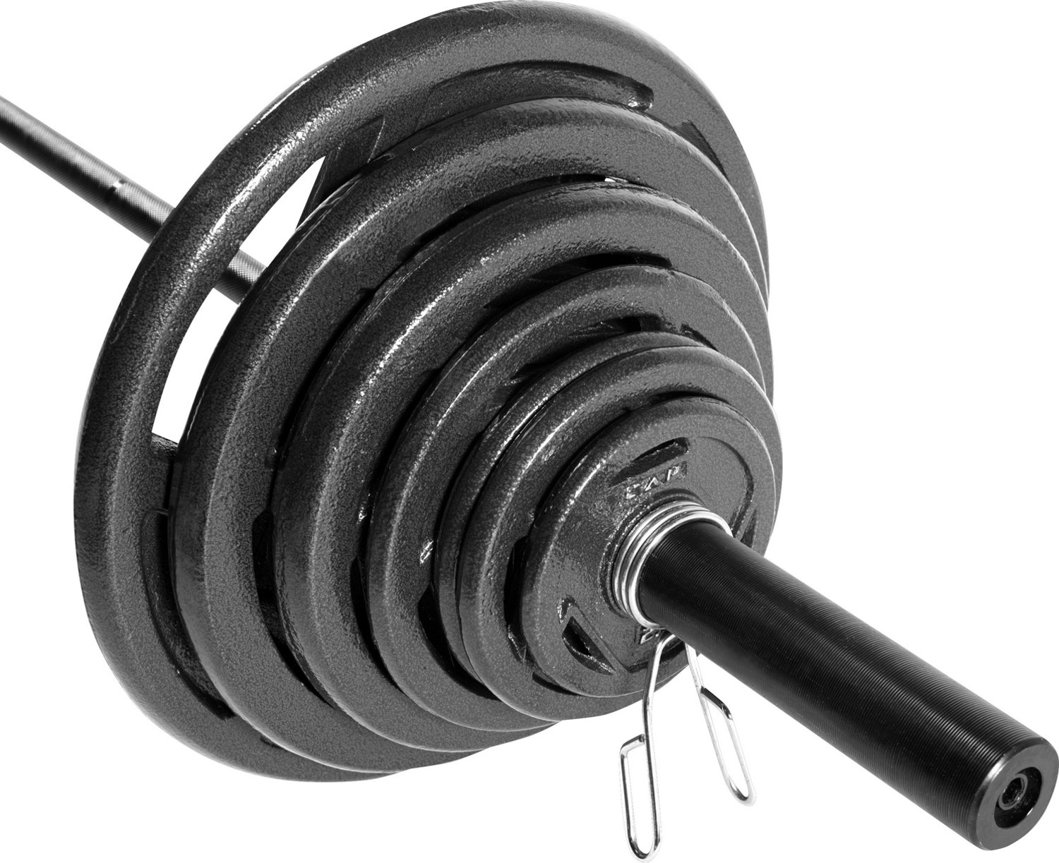 academy weight set with bar