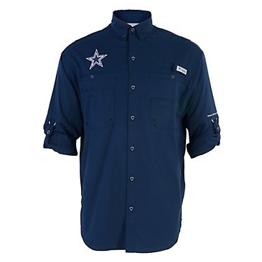 Columbia Sportswear™ Men's Dallas Cowboys Tamiami II Long Sleeve Fishing Shirt