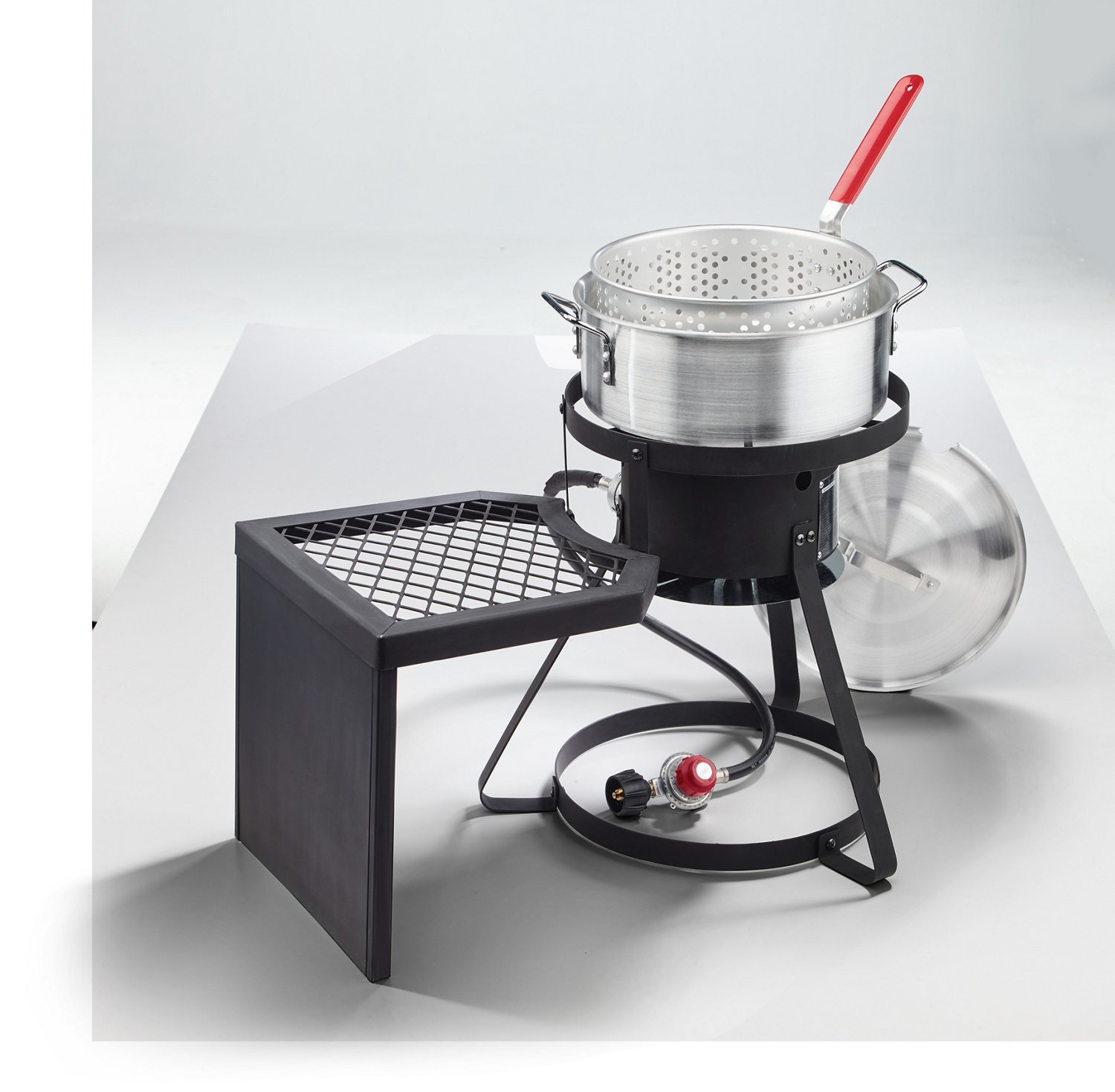 Outdoor Gourmet 10 qt Fish Fryer Set with Side Table Academy