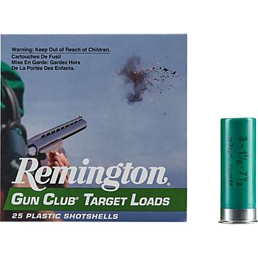 Remington Gun Club Target Load 12 Gauge 7.5  Shotshells - 25 Rounds                                                             