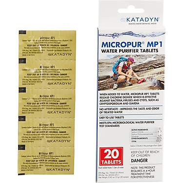 Katadyn Micropur MP1 Purification Tablets 20-Pack                                                                               