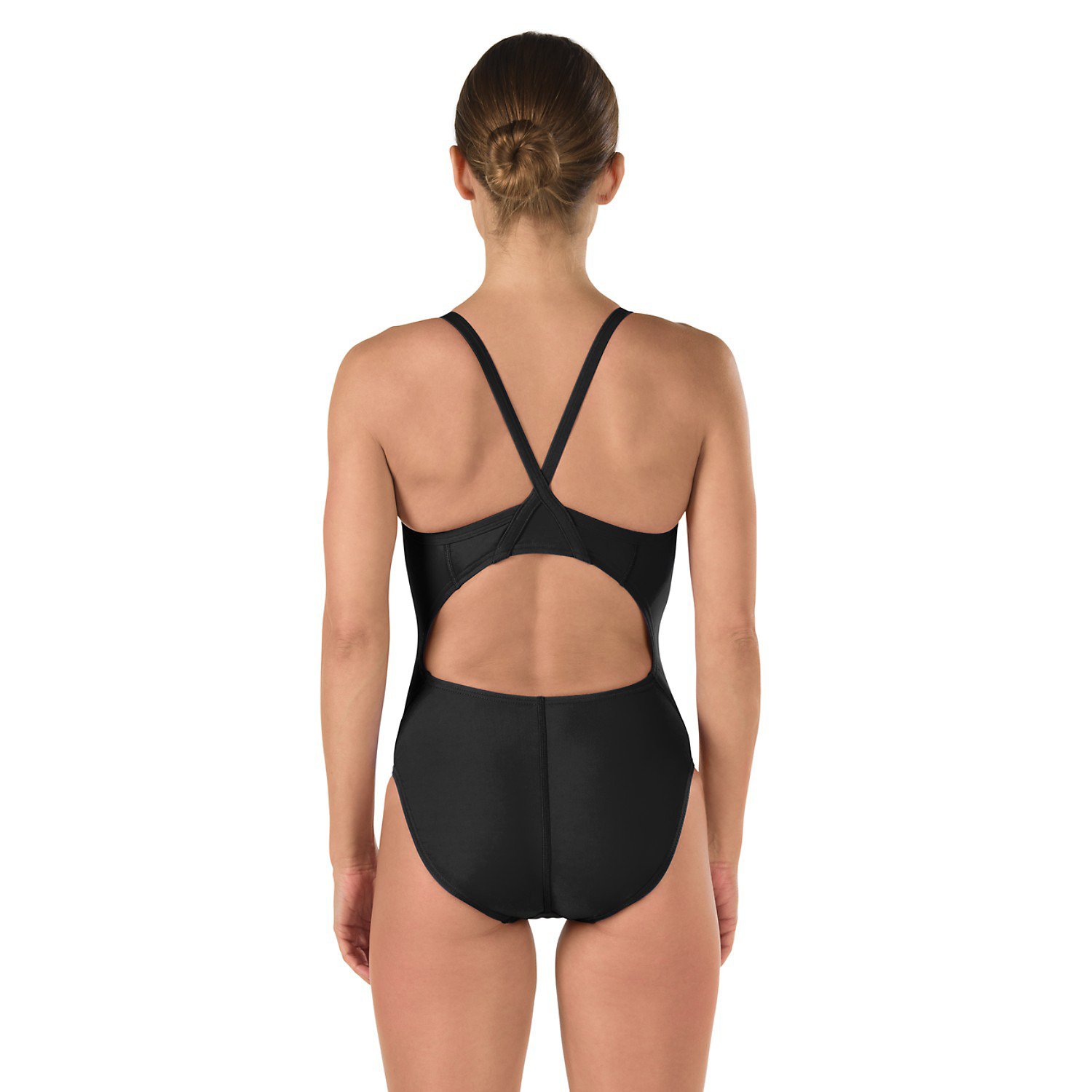 Speedo Womens Powerflex Eco Solid Flyback 1 Piece Swimsuit Academy