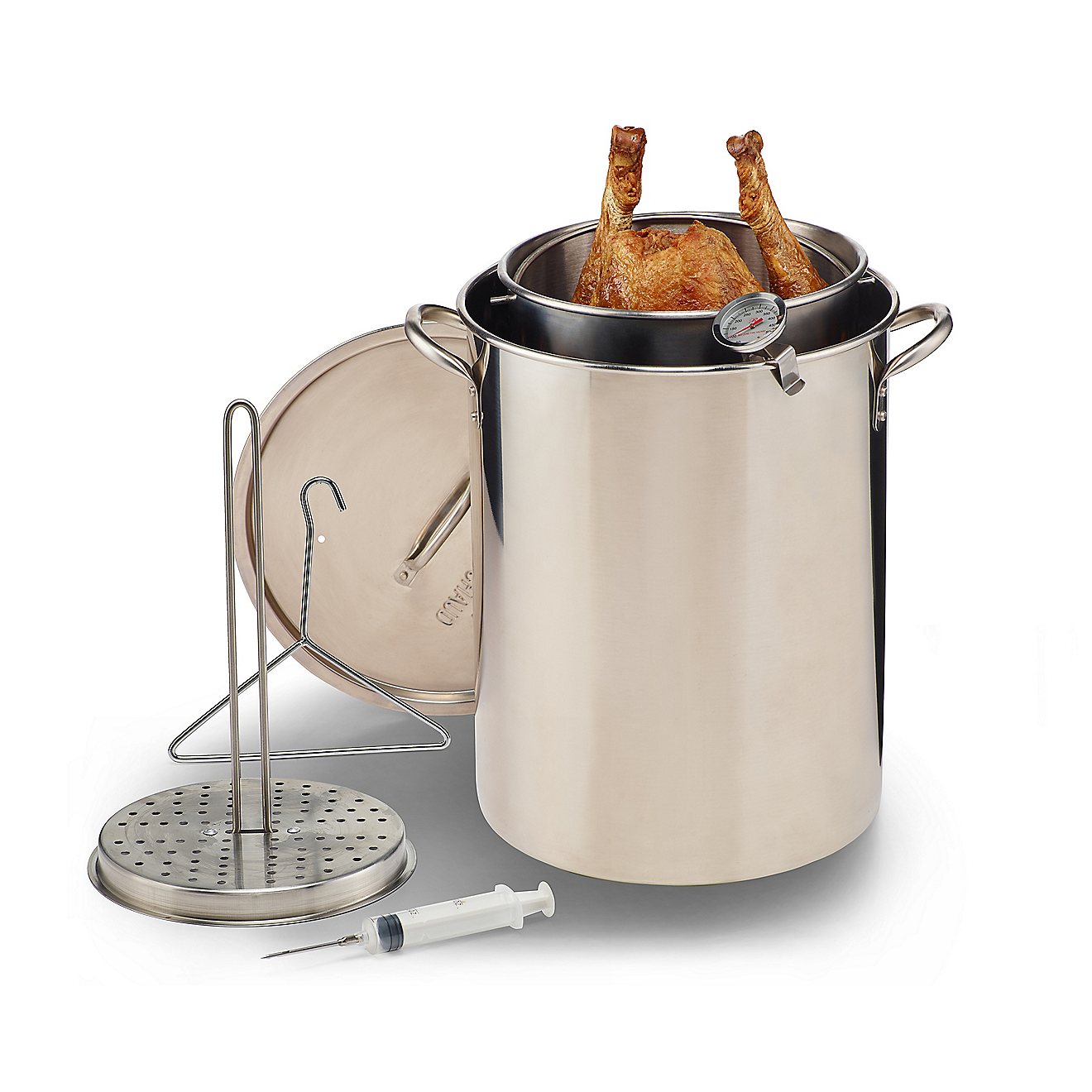 Outdoor Gourmet Stainless-Steel Pot Kit with Strainer                                                                            - view number 3
