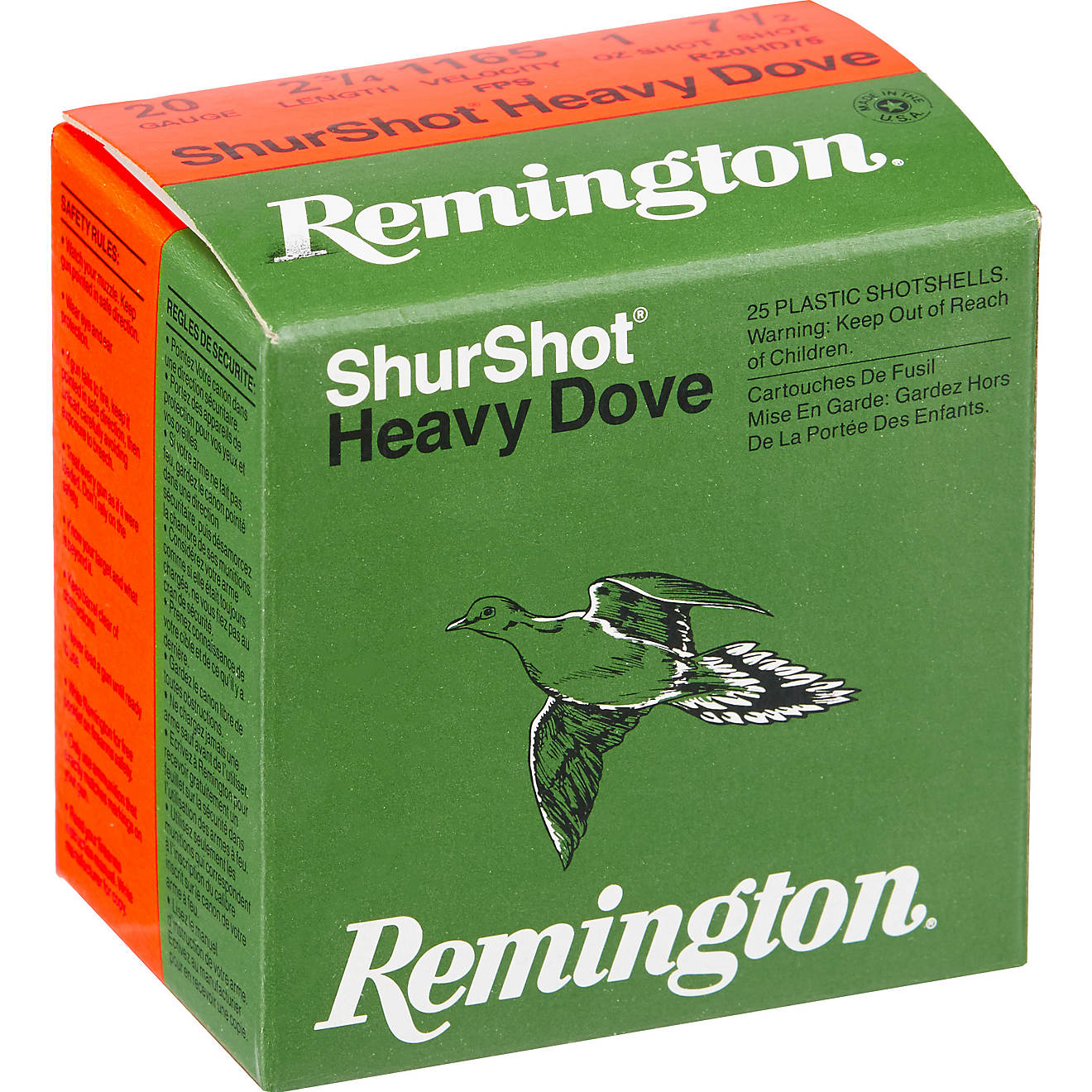 Remington ShurShot Heavy Dove 12 Gauge 7.5  Shotshells - 25 Rounds                                                               - view number 1