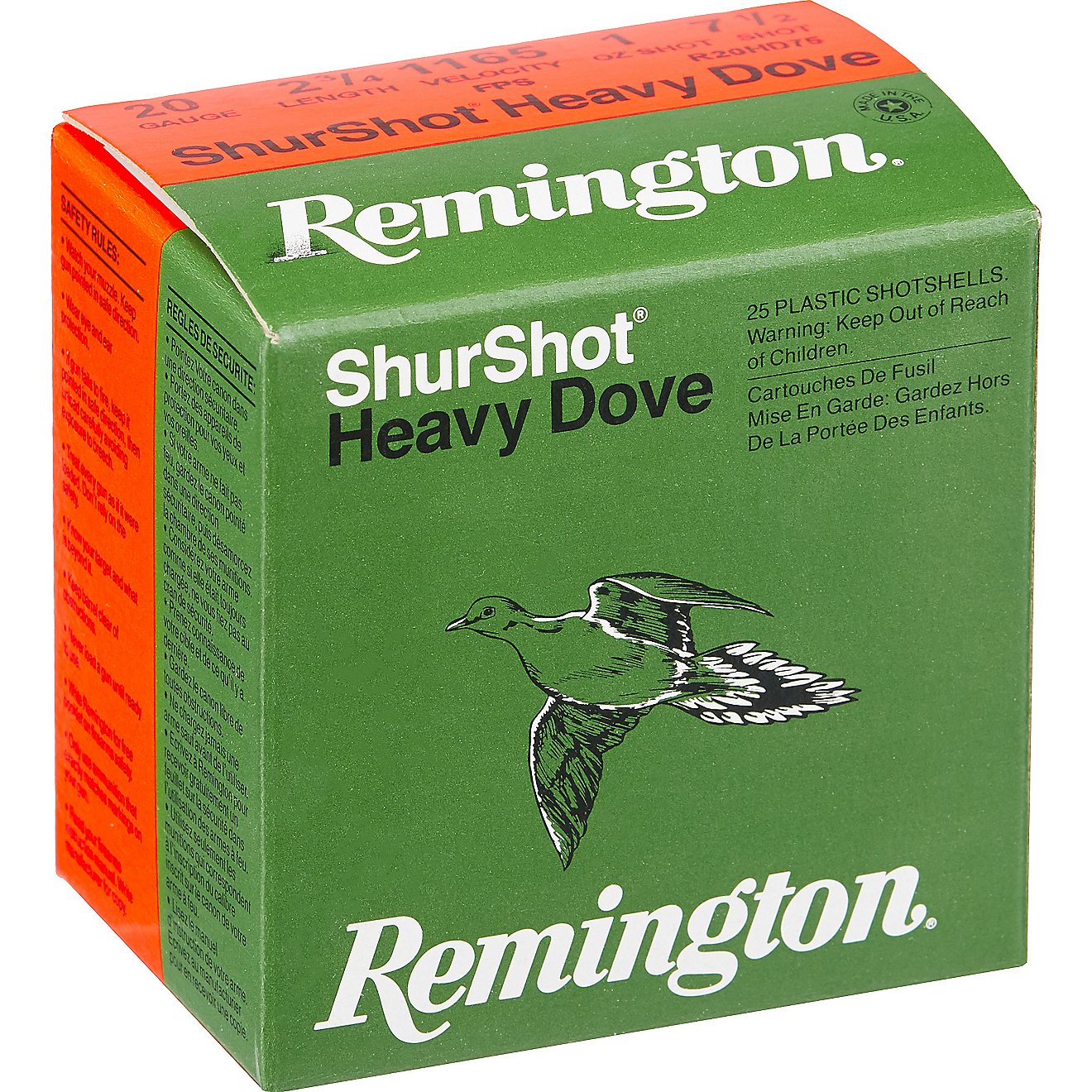 Remington ShurShot Heavy Dove 12 Gauge 7.5  Shotshells - 25 Rounds                                                               - view number 1