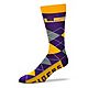 For Bare Feet Unisex Louisiana State University Team Pride Flag Top Dress Socks                                                  - view number 1 image