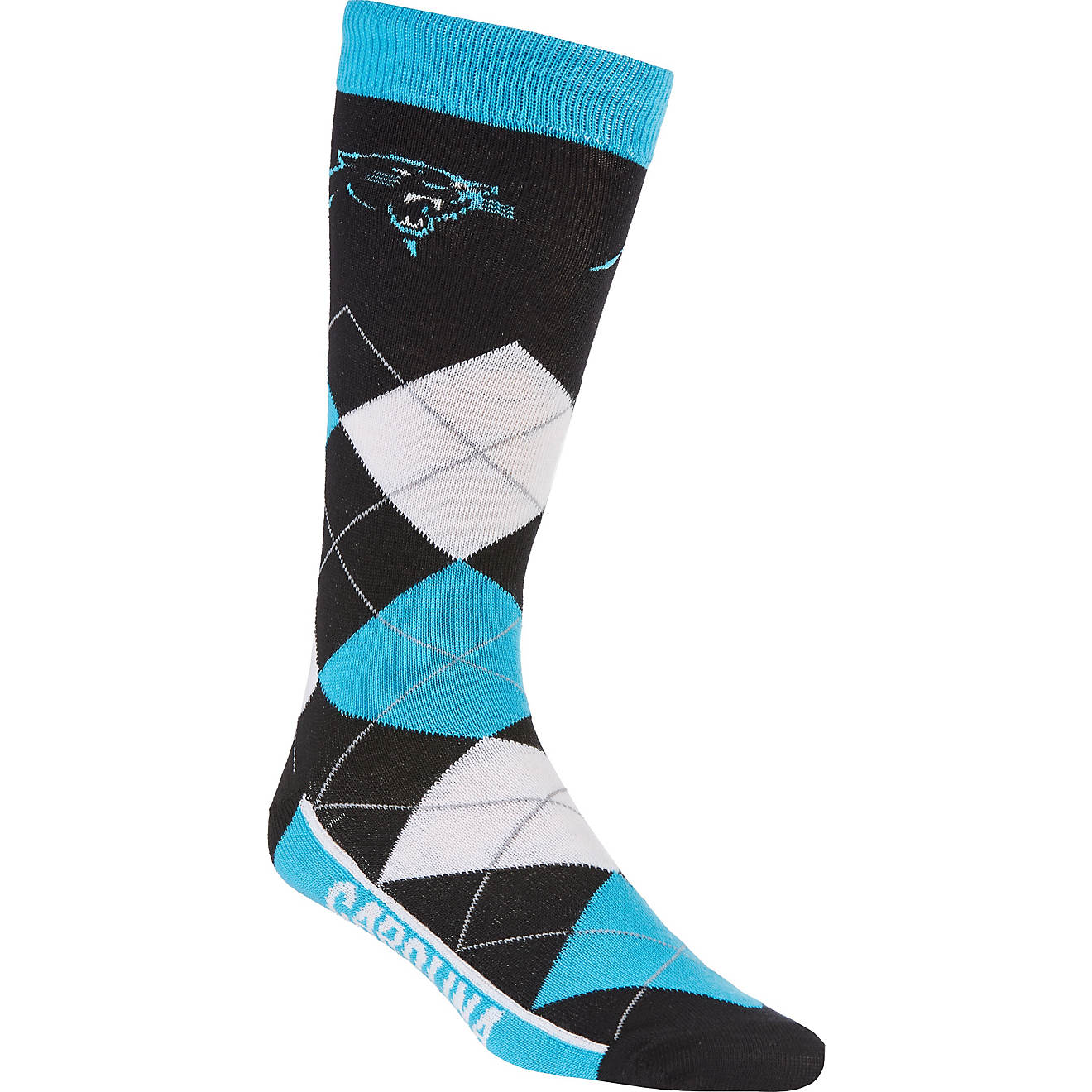 For Bare Feet Unisex Carolina Panthers Team Pride Flag Top Dress Socks                                                           - view number 1