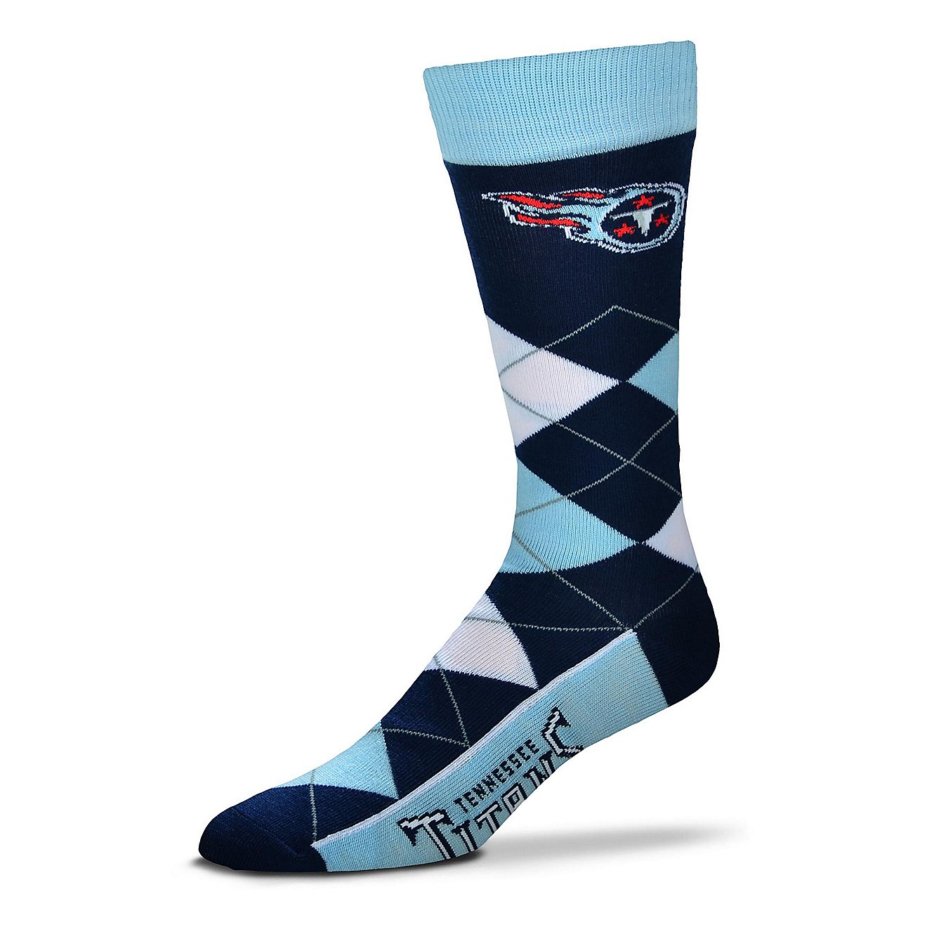 For Bare Feet Unisex Tennessee Titans Team Pride Flag Top Dress Socks                                                            - view number 1