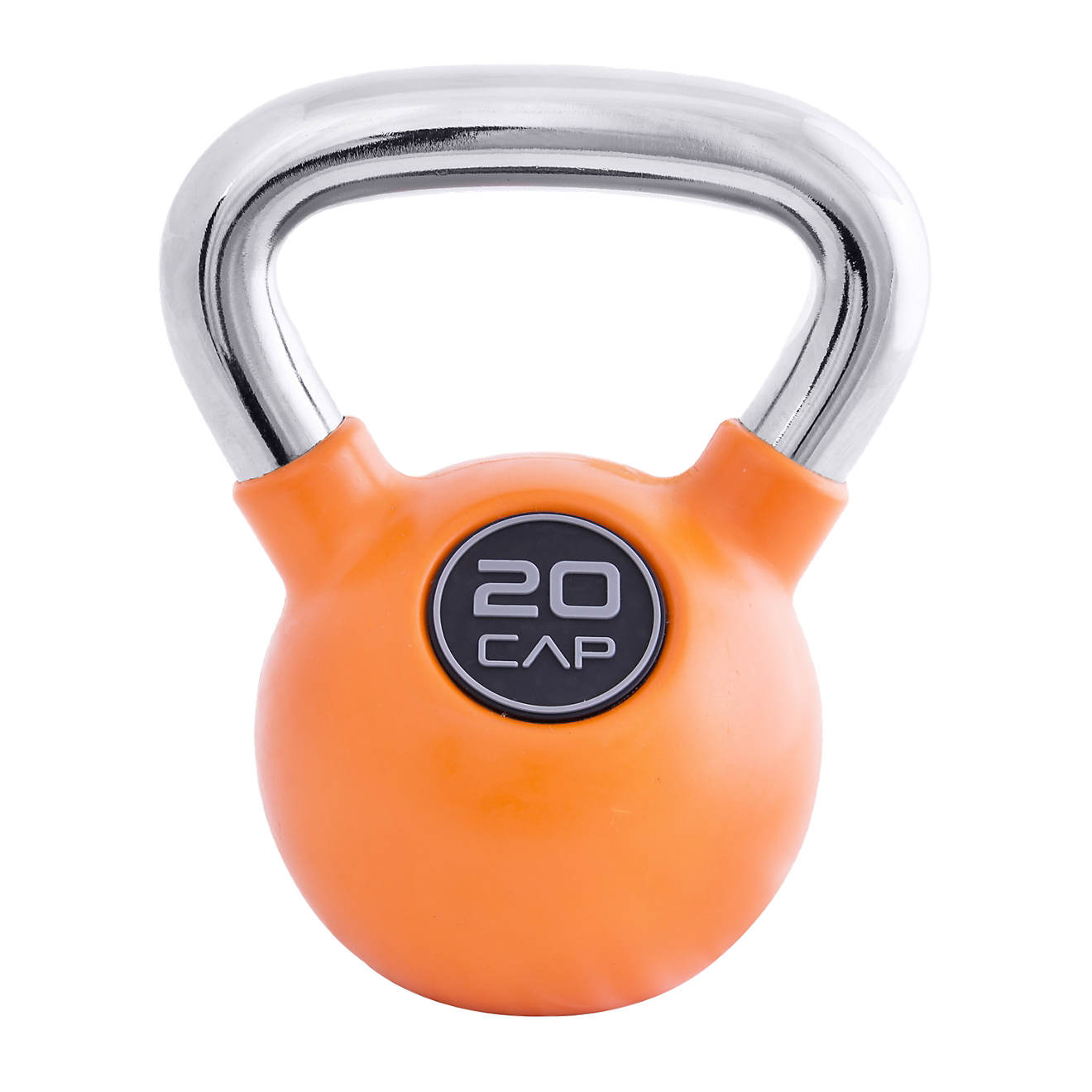CAP Barbell Rubber-Coated 20 lb. Kettlebell with Chrome Handle                                                                   - view number 1