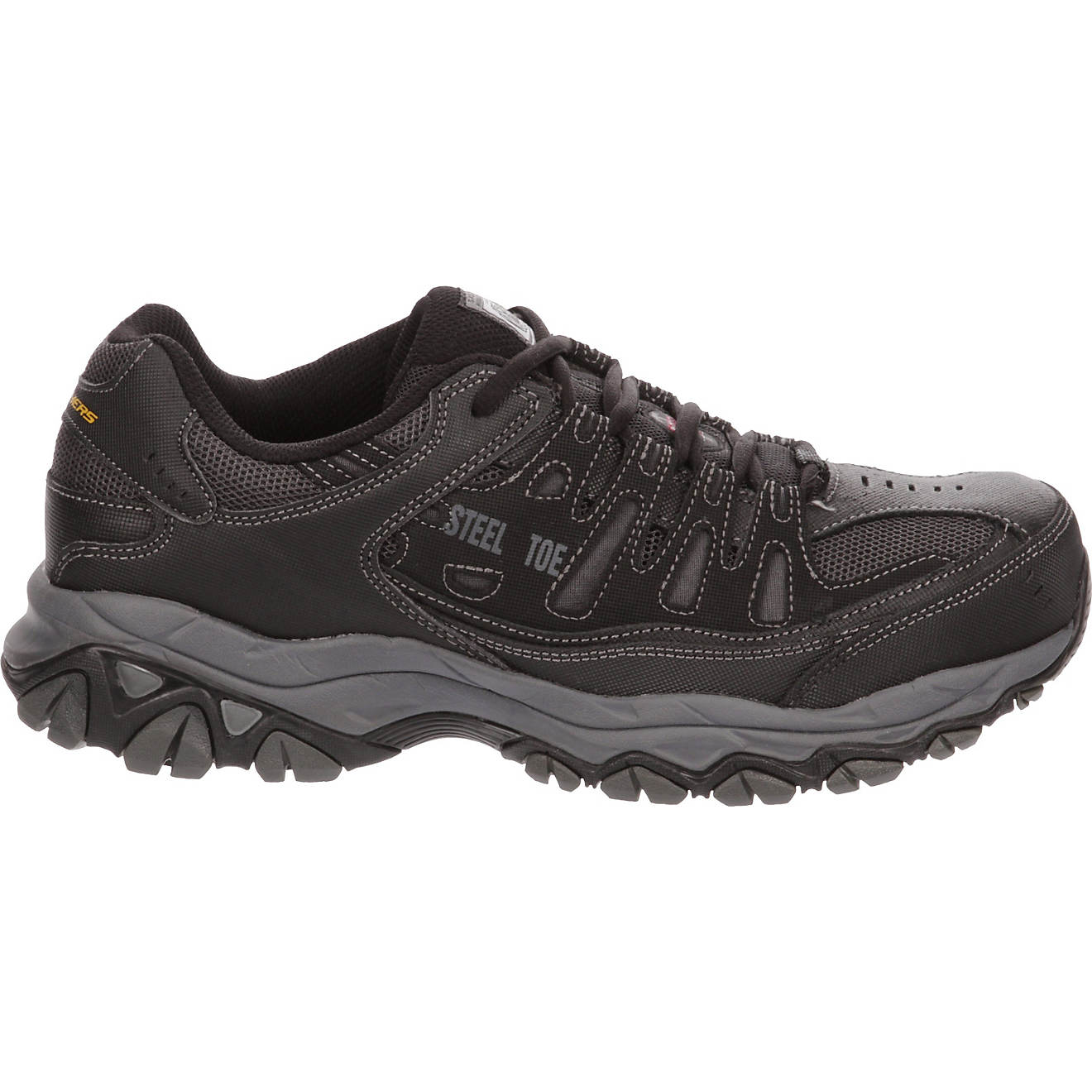 SKECHERS Men's Relaxed Fit Cankton Lace Steel Toe Work Shoes                                                                     - view number 1
