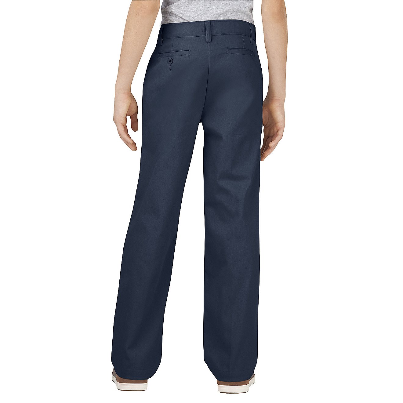 Dickies Boys' Flat Front Uniform Pant                                                                                            - view number 2