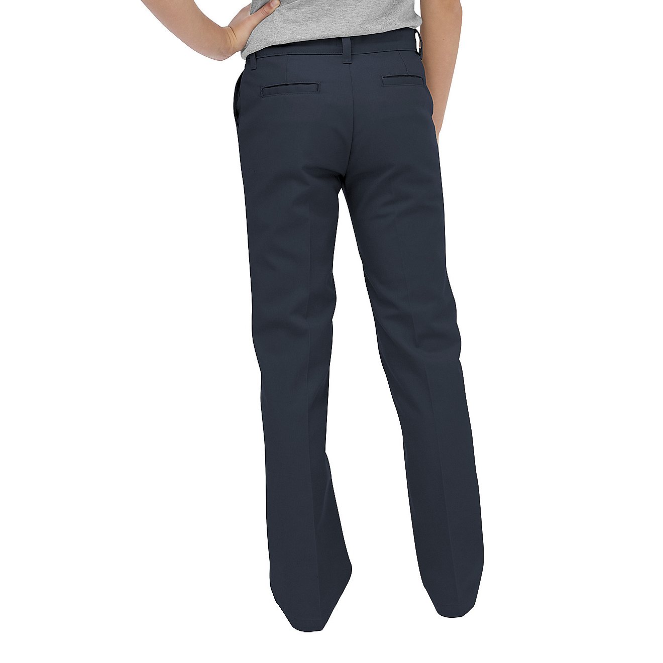 Dickies Girls' Flat Front Uniform Pant                                                                                           - view number 2