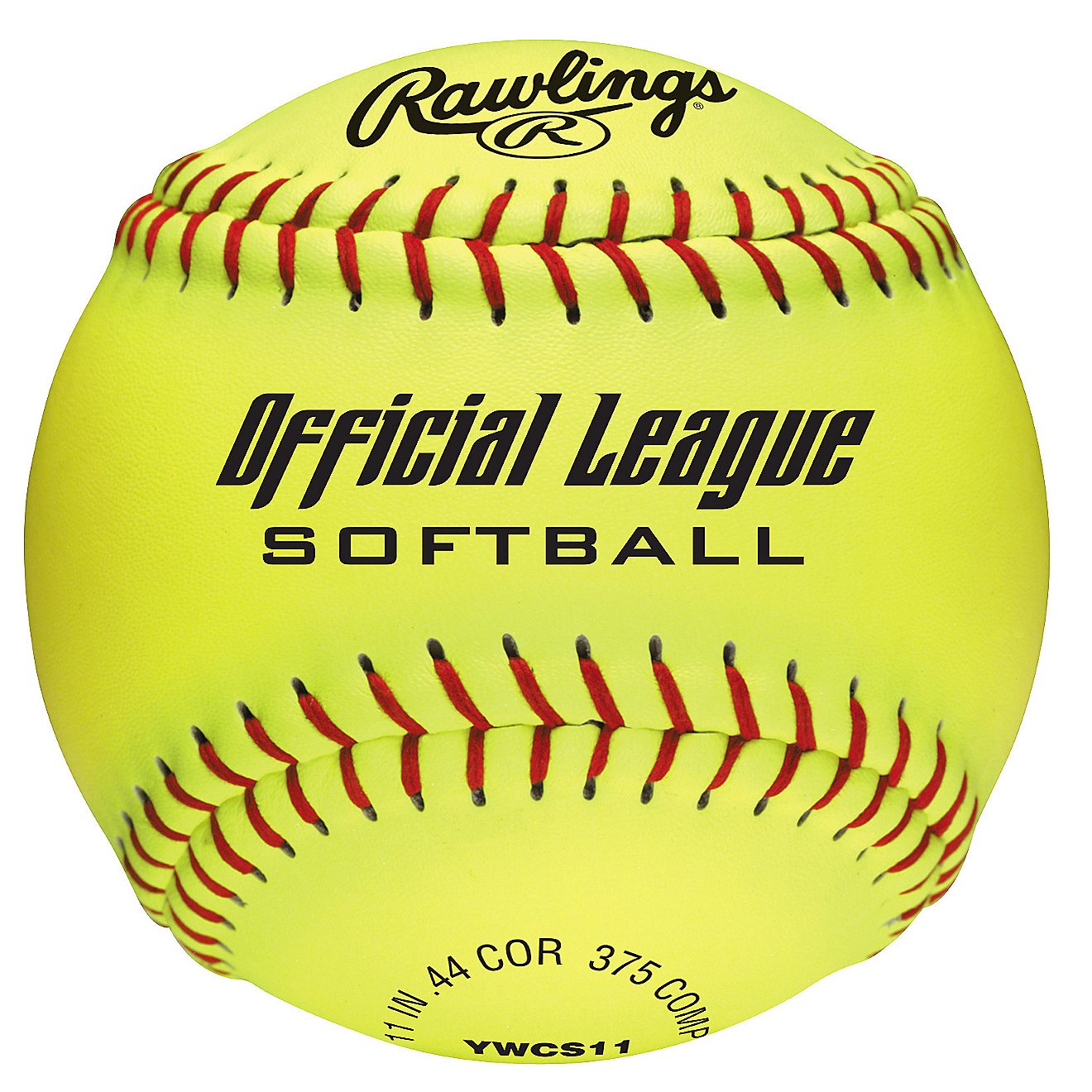Rawlings Girls' 11 in Recreational Fast-Pitch Softballs 6-Pack                                                                   - view number 1
