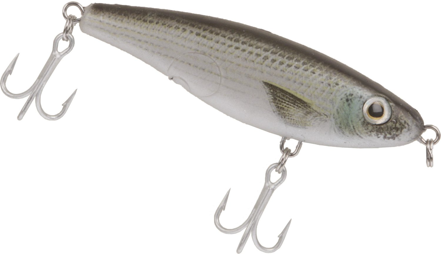 H2O XPRESS COASTAL-HOVER SHAD SLOW SINK SUSPENDING BAIT-BONE DIAMOND CHARTREUSE