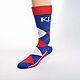 For Bare Feet Unisex University of Kansas Team Pride Flag Top Dress Socks                                                        - view number 1 image