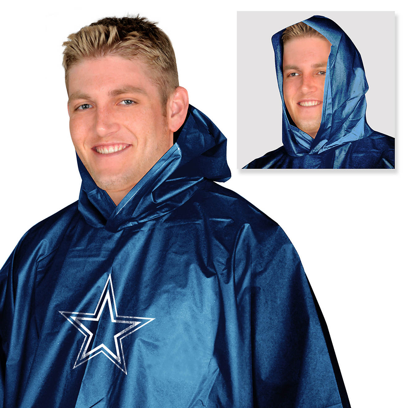 Mad Dasher Men's Dallas Cowboys Rain Poncho                                                                                      - view number 1