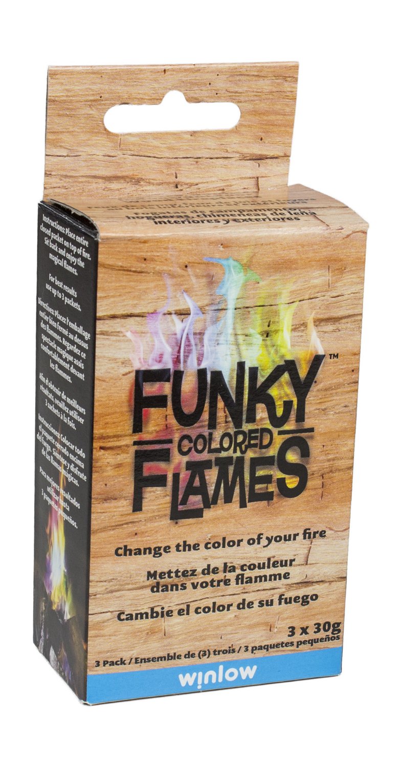 Funky Colored Flames Color-Changing Flame Crystals 3-Pack