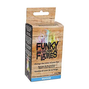 Funky Colored Flames Color-Changing Flame Crystals 3-Pack                                                                       