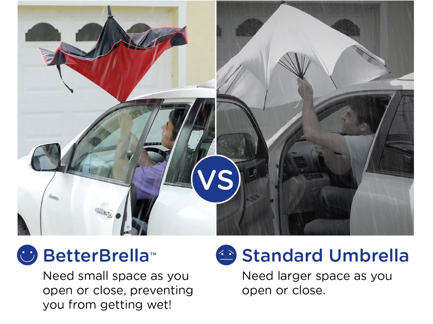 As Seen on TV Adults' Better Brella Double Umbrella Academy