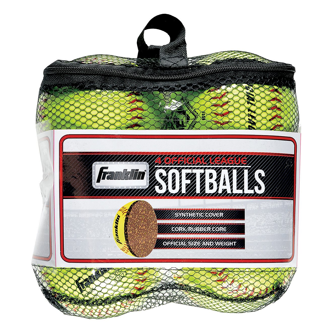 Franklin Official League Softballs 4-Pack                                                                                        - view number 3