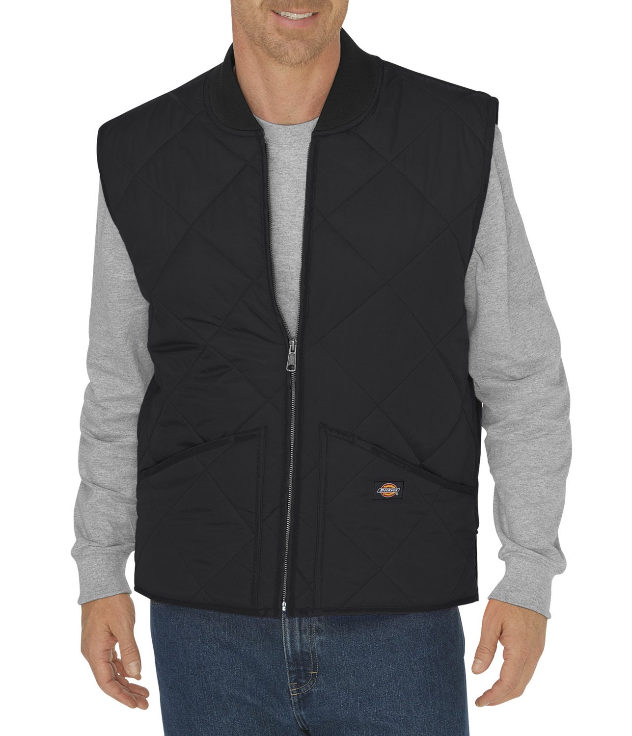 Dickies Men's Diamond Quilted Nylon Vest Academy
