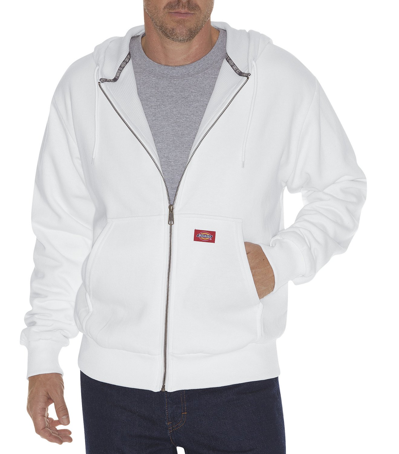 dickies thermal lined hooded sweatshirt