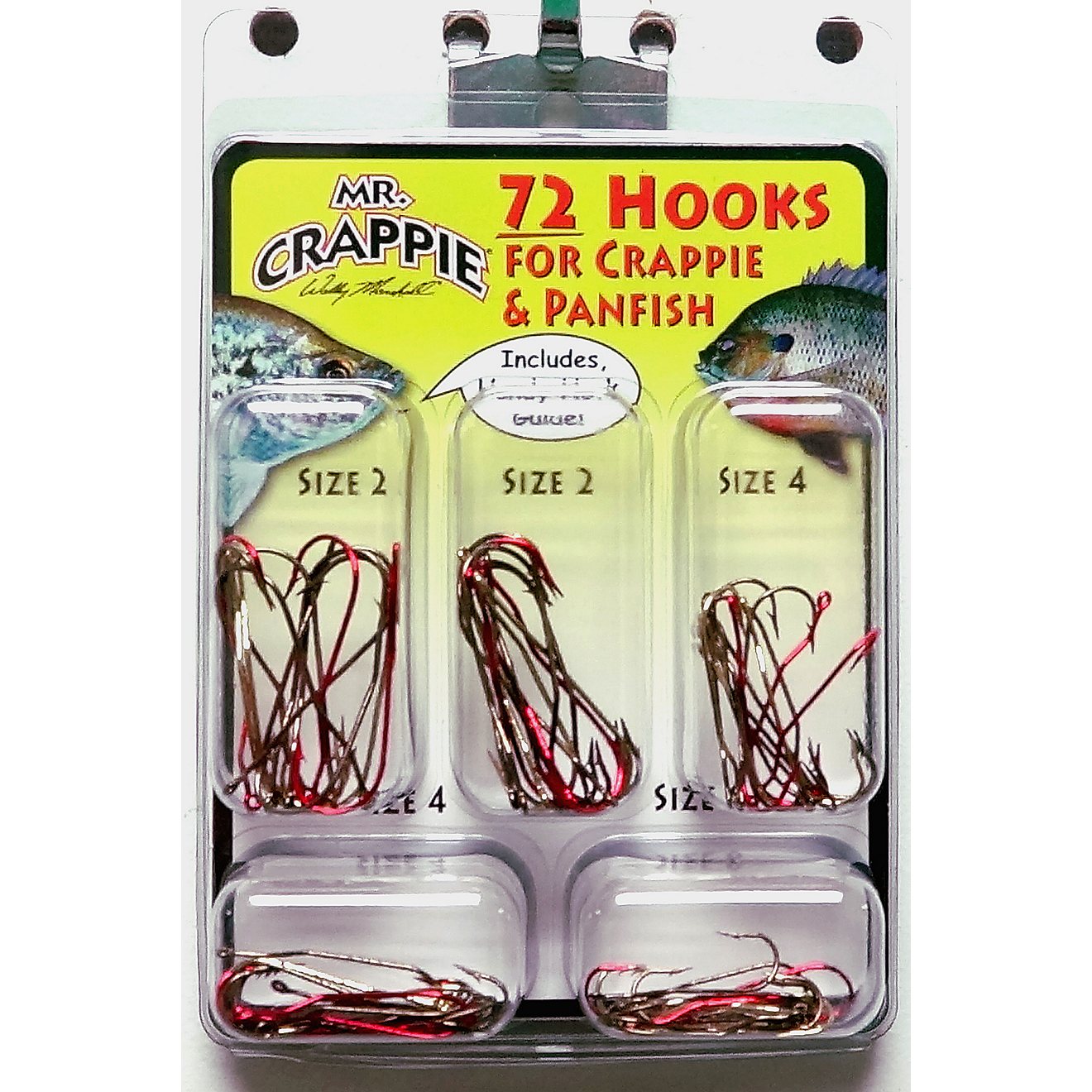 Mr for Panfish,Crappie Sizes 2,4,6 Crappie 72 Fishing Hook Assortment 