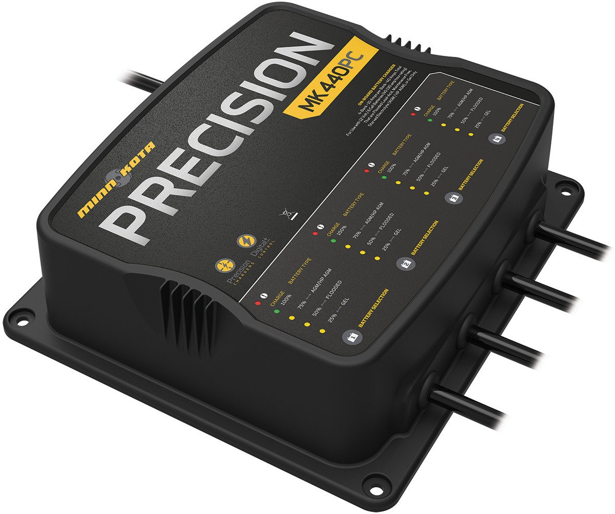 Minn Kota MK 440 PC 4-Bank Precision Digital Charger                                                                            