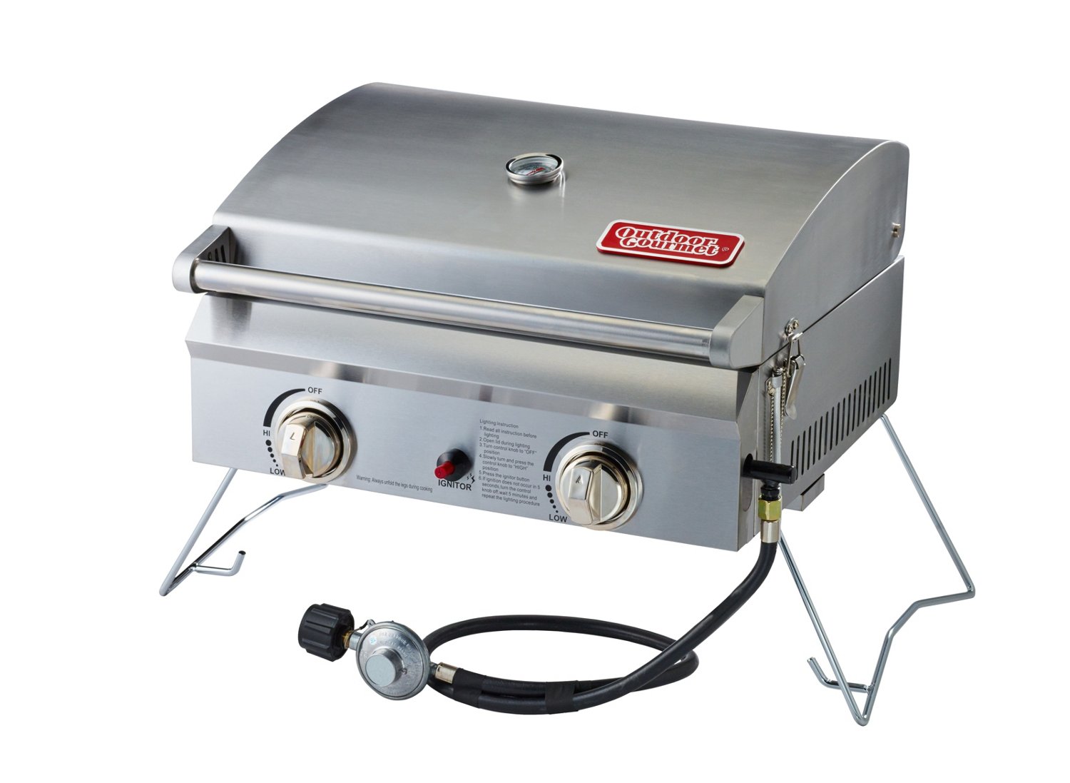 Outdoor Gourmet 2Burner Gas Portable Grill Academy