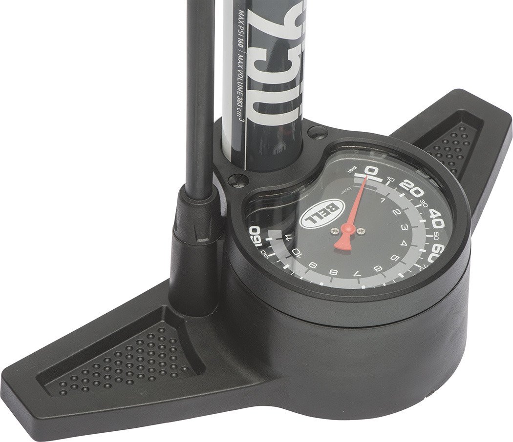 bell floornado 550 high pressure floor pump with gauge