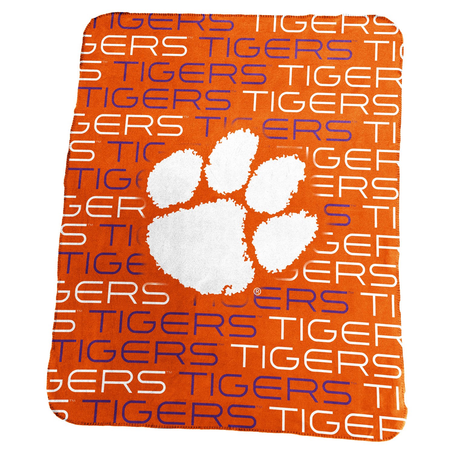 Logo Clemson University 50 In X 60 In Classic Fleece Blanket